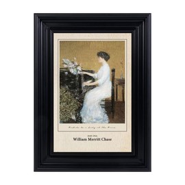 NARIA ART Framed Wall Art Vintage Decor, 12''X16'' Classical Reading Woman Portrait Painting, Framed Canvas Print Wall Art,Decor for Living Room,Bedroom,Office.