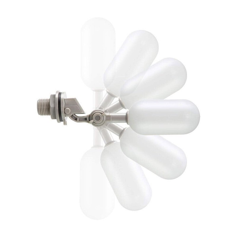 TEAMWILL 4PCS Water Float Valve with Adjustable Arm Plastic Water