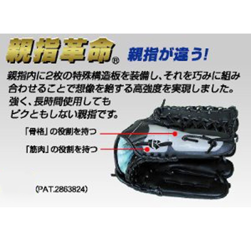 Falcon General Softball Grab RH (Left Throw) FGS-315, Black, Large