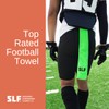 SLEEFS Hot Green Thin Football Towel with Logo