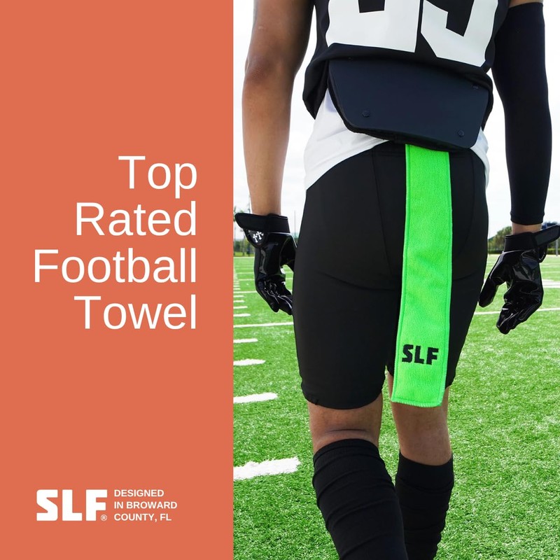 SLEEFS Hot Green Thin Football Towel with Logo