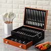 Silverware Storage Box, Wood Chest - without Cutlery - Tarnish