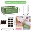Ruucy 6 Pcs Collapsible Storage Crates, Mini Plastic Crates 15x9.8x5.7cm,