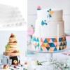 Fogcosy 12 Pcs Cake Dowel Rods, 9.5in Plastic Reusable Cake