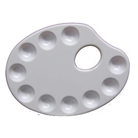 Royal & Langnickel oval (kidney shape) paint palette 10 well