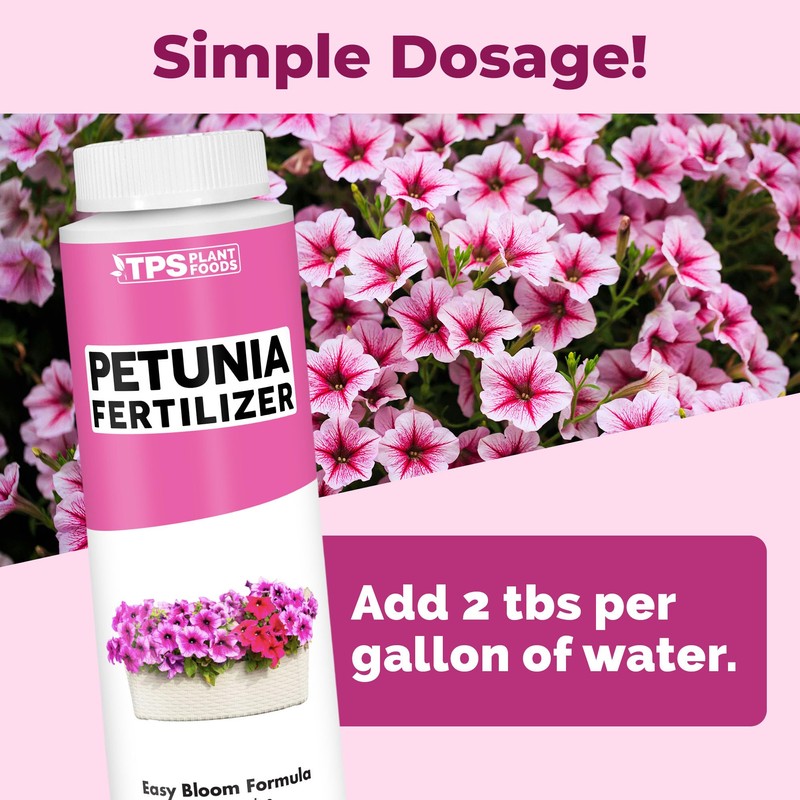 Petunia Fertilizer, Complete Liquid Petunia Plant Food, 8 oz (250mL)