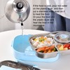 Lunch Box Removable Tray Keep Warm Function Food Grade Plastic