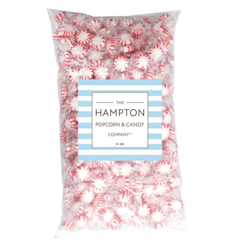 Starlight Peppermint Candy, 5 Pound Bulk Candy (Approx. 375 pcs.),