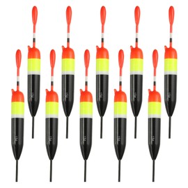 PATIKIL Fishing Slip Bobber Float 1/6oz 5g, 10 Pack Balsa Slide Floats Fishing Cork for Crappie Panfish Trout Bass, Black
