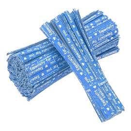YELARXI Twist Ties Reusable Kraft Paper Bread Ties 3.5 Inch Fit for Plastic Bags Treat Candy Bag Plants Craft Projects Household Office Garden - (700Pcs, Blue/White)