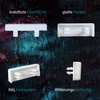 Vooxa Window Water Slot Caps, Rectangular, White RAL9010 for Slot