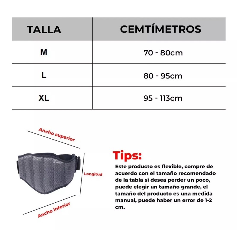 Maxfit Cinturón Para Pesas Faja Levantamiento Gym Pro Maxfit Betl4
