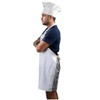 Duogoo Chef Apron and Hat set, 2 Pockets Adjustable Cotton