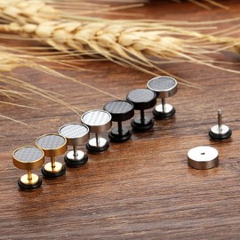 Cupimatch Earrings for Men Flat Back Earrings Sleeper Earrings for Women Men Pack of 4 Pairs…