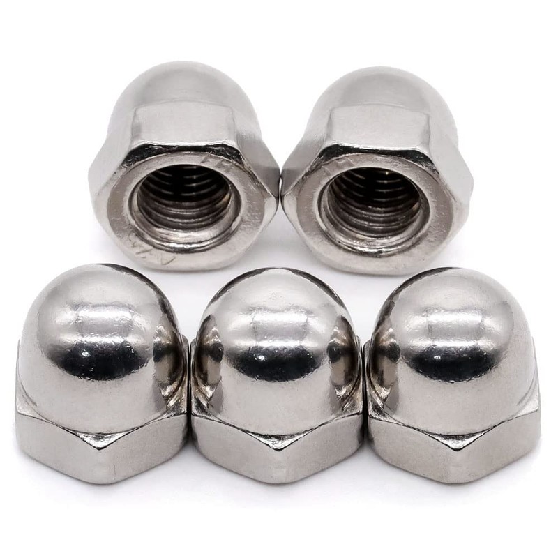 Glvaner 3/8"-16 (20 Pcs) Stainless Steel Acorn Cap Nuts, 304