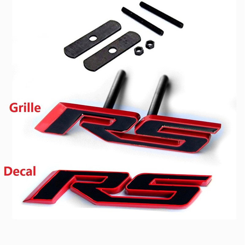 Yoaoo 2Pack OEM Grille Rs Plus Decal Emblem Badge 3D