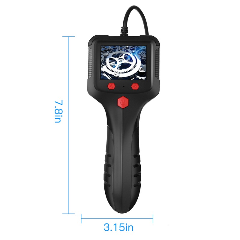 P100 Industrial Endoscope 5.5mm 1080P Digital Borescope IP67 Waterproof Snake
