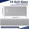 15 Pcs Diamond Sharpening Stone, Diamond Lapping Plate with Extra
