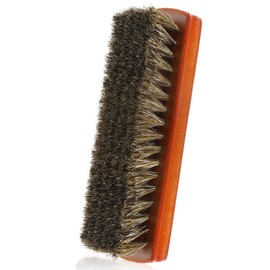 Shoe Brush, Horsehair Shoe Brush Shoe Cleaning Brush Boot Brush for Leather, Shoe Brushes Shoe Shine Brush Brush Shoe Polish Brush for Cleaning and Care Leather Shoes Clean Dauber Applicators