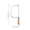 DOITOOL 5-Inch Deep Coping Saw Frame and 5 Replacement Blades