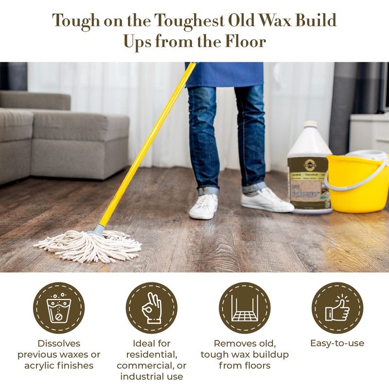 Trewax Professional Gold Label Heavy Duty Floor Stripper, 1-Gallon