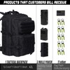 ANJINU Black Tactical Backpack for Men, Military Backpack, Molle Backpack,