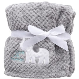FENSILO Grijze Baby Blanket Baby Blanket Baby Throw Blanket Children's Blanket Bedspread Plush Warm 94 x 72 cm Newborn Grizze Olifant