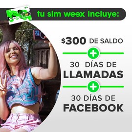 weex sim $300 de saldo