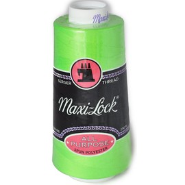 Maxi Lock All Purpose Thread Neon Green 3000 YD Cone MLT-042