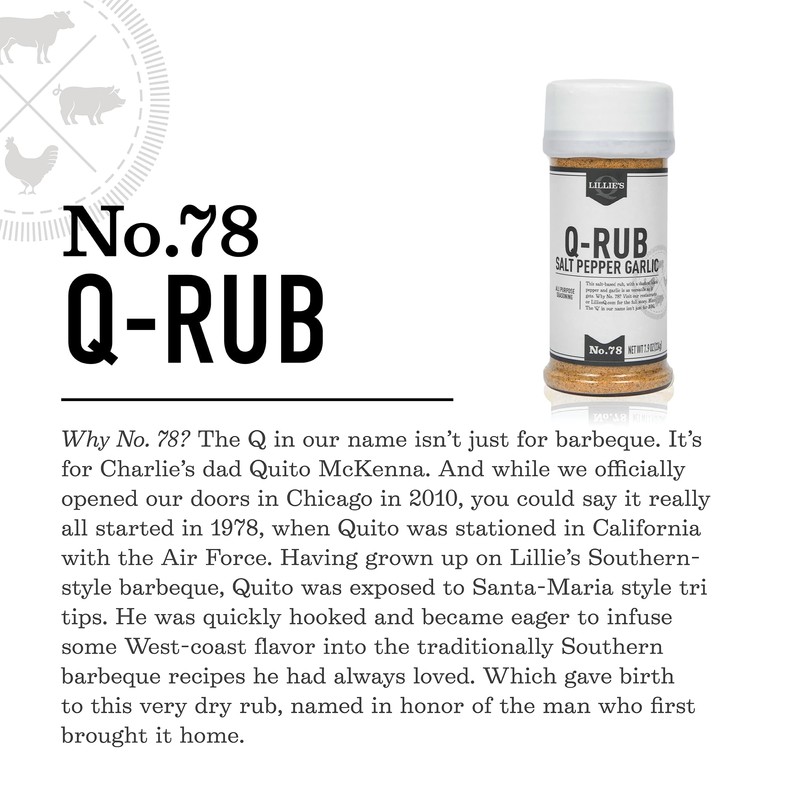 Lillie’s Q - Q-Rub BBQ Rub, Salt-Based BBQ Rub, All-Purpose