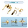 Gaurqiah Brushed Gold Door Handles, Privacy Door Lever, Heavy Duty