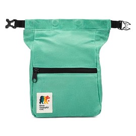 Oso Supply Co - Kulshan Bouldering Bucket, Large Size Chalk Bag for Rock Climbing, Chalk Pot with Magnetic Roll Down Closure, Brush Loop, Zippered Pockets for Climbers, Weightlifting (Turquoise)