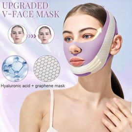 GGUFAY Doppelkinn-Entfernermaske, Lifting-Maske Kinn, wiederverwendbarer Kinnriemen, Face-Lifting-Bandage, V-Gesichtsmasken für alle Gesichtsformen