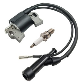 Ignition Coil with Spark Plug Replacement for HONDA GX240 GX270 GX340 GX390 8HP 11HP 13HP Engine Lawn Mower Tractor 30500-ZE2-023/30500-ZF6-W02
