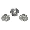 T-NUT Stainless Steel 8-32x1/4 3 Prong Tee Nuts (#8-32 Thread