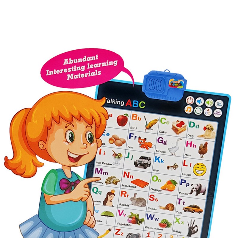 Interactive Alphabet Chart Preschool Educational Learning Toy Alphabet Wall Chart