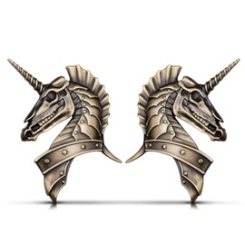 Metal Auto Emblem, 3D Animal Decoration Sticker - Rear Tail Decoration for Car (Bronze Unicorn)