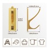 Josmimic Gold Self Adhesive Towel Hooks, Extra Sticky and Strong