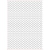 Darice Embossing Folder Cartella per Goffratura Mascherina Pois, Plastica, Trasparente,