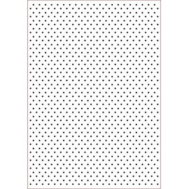 Darice Embossing Folder Cartella per Goffratura Mascherina Pois, Plastica, Trasparente, 29.7x21x0.3 cm