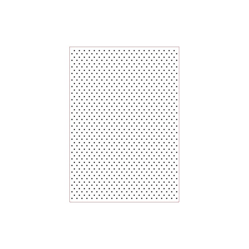 Darice Embossing Folder Cartella per Goffratura Mascherina Pois, Plastica, Trasparente,