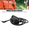 U94 PTT Military Adapter Military Radio Headset Adapter Compatible for