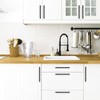 Ravinte 10 Pack 10" Square Cabinet Pulls Matte Black Stainless