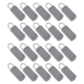 AIXXCUVQ 20pcs Rust-Resistant Detachable Zipper Puller Long-Lasting And Will Not Easily Fade Or Break. ABS Zipper Slider, Grey