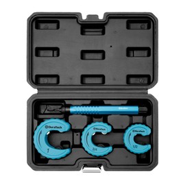 DURATECH 4-Piece Copper Tubing Cutter Set, Pipe Cutter Tool, Includes 1/2", 3/4",1" Tube Cutters, 1 Deburring Tool with Storage Case