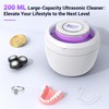 2025 Upgraded Ultrasonic Retainer Cleaner Machine with 𝟔 𝐔/𝐕 Lights,
