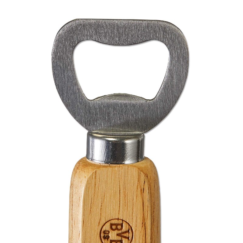 Borussia Dortmund Unisex BVB Flaskeåbner Med Træhåndtag Bottle Opener, Wood,