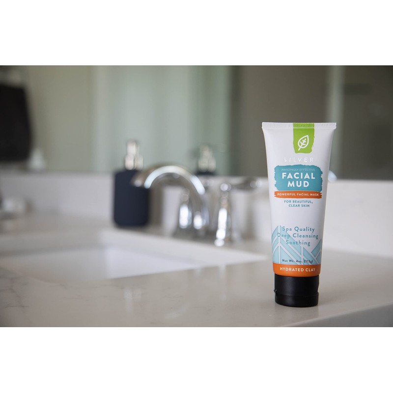 Redmond Bentonite Hydrated Clay Facial Mud Mask,4 Ounce Tube