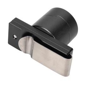 Magnetic Billiard Chalk Holder Case, Portable Aluminium Alloy Snooker Cue Chalk Storage Box with Fixed Clip (Black)