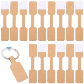 500pcs Blank Jewelry Price Tags Stickers Easy Peel Off, Self Adhesive Price Tags Labels Kraft Blank Label Stickers Small Price Stickers Bracelet Tags Pricing Stickers Jewelry Tags for Ring, Crafts